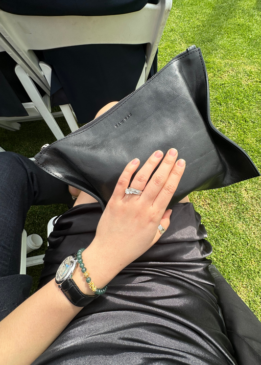 Raw Bag Soft Farfalle Clutch